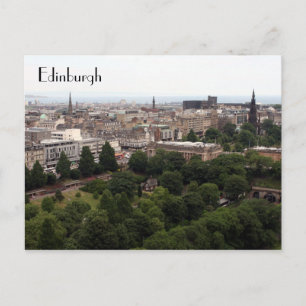 edinburgh view postcard