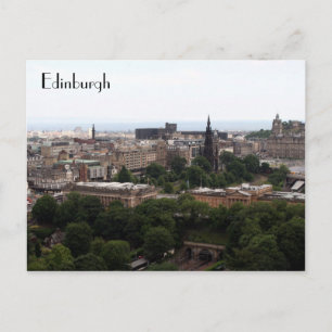 edinburgh view postcard