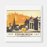 Edinburgh Vintage Travel Poster