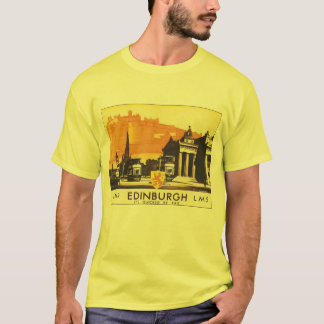 Edinburgh Vintage Travel Poster T-Shirt