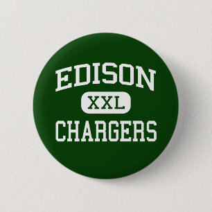 Edison - Chargers - High - Huntington Beach 6 Cm Round Badge