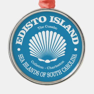 Edisto Island (seashell) Metal Tree Decoration