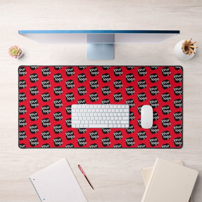  Edit Background Colour Minimal Plain Add Your Log Desk Mat (Office 1)