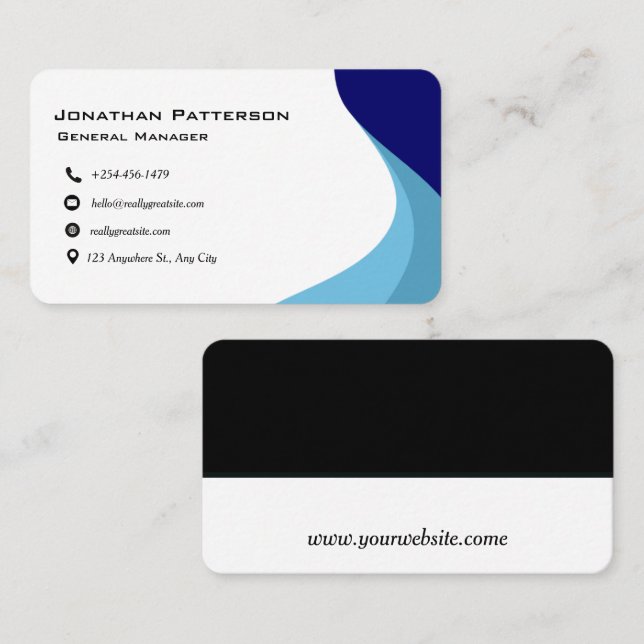 Edit & customise business card (Front/Back)