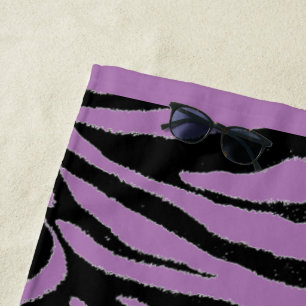 Edit Design - Change Background Colour Zebra Beach Towel