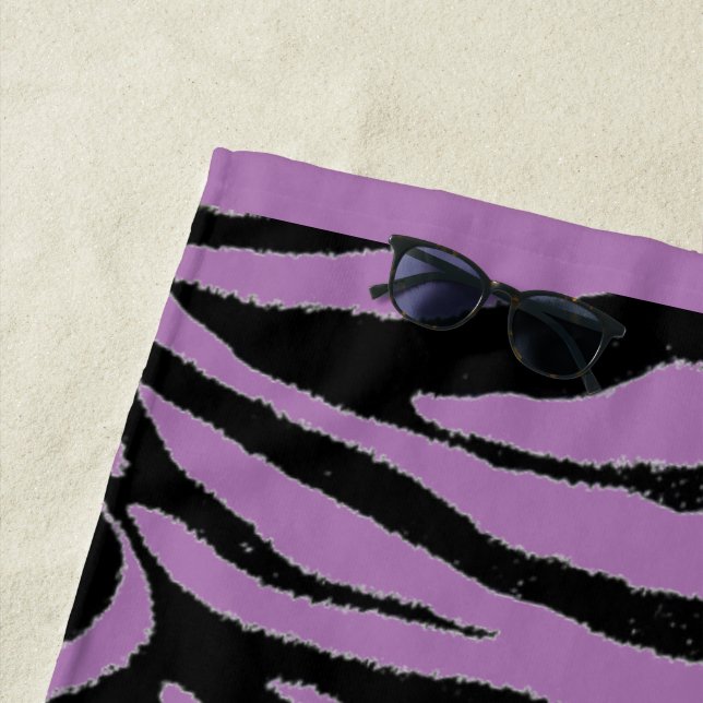 Edit Design - Change Background Colour Zebra Beach Towel (In Situ)