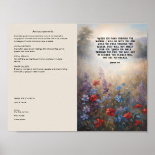 Edit, Download Church Bulletin Poster