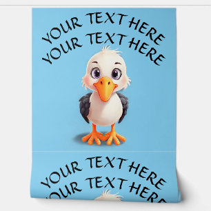 Edit Name Phrase Funny Bird Wall Advertising