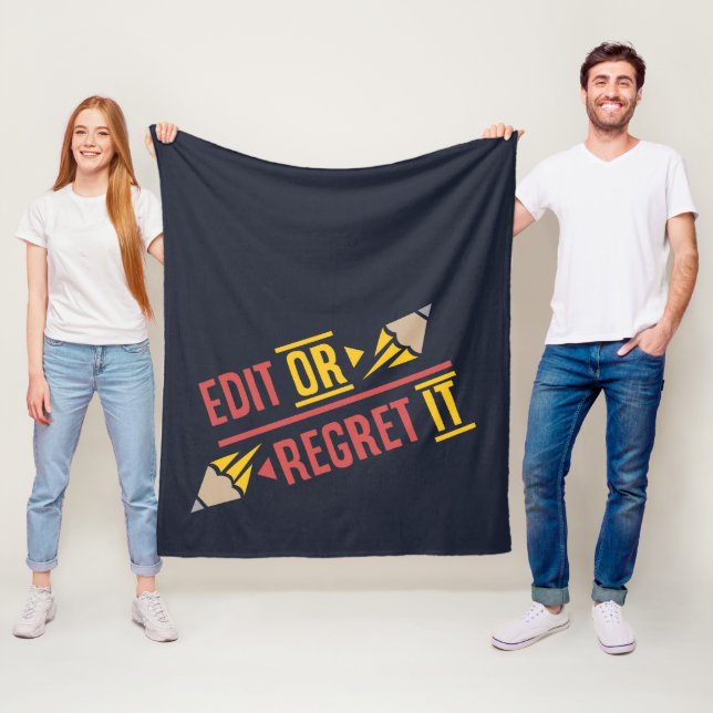 Edit or Regret it English Teacher Fleece Blanket (In Situ)
