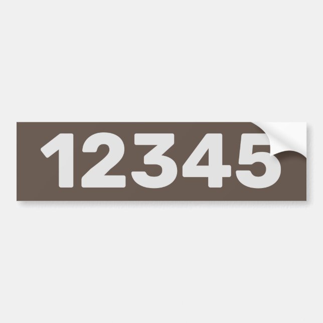 Edit Text, House Numbers Sticker (Front)
