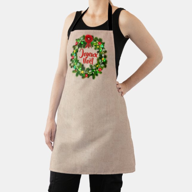 Edit Text Tablier Joyeux Noël Apron (Insitu)