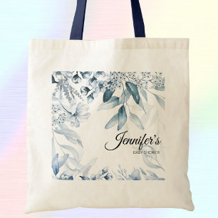 Edit Text to Grandma-to-be Florals Boy Baby Shower Tote Bag