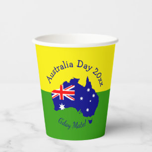 Edit Text Year  Australia Day  Paper Cups