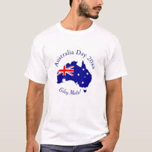 Edit Text Year Matching Australia Day T-Shirt