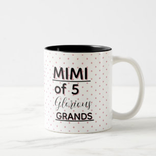 Edit the Number! Make it your own special grandma Two-Tone Coffee Mug