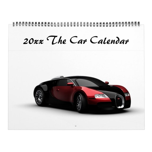 Editable 20xx The Car Calendar (Cover)