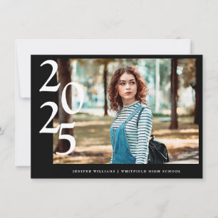 Editable 4 Photo (1+3) High School Graduation Announcement