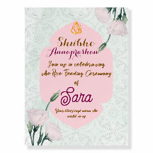 Editable Annaprashan Ceremony Welcome Poster