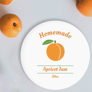 Editable Apricot Jam Label Sticker