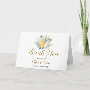 Editable Baby Shower Folded Thank You Card