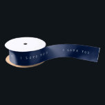 Editable Background Color Typewriter I Love You Satin Ribbon<br><div class="desc">Editable background color ribbon featuring the words "I Love You" in a typewriter style font in white. Click customize to change background color. Perfect for weddings or Valentine's Day. For more options such as to change the font size click the "Customize" button. *Please note that the Zazzle Watermark that appears...</div>