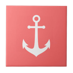 Editable Background Color White Anchor Tile