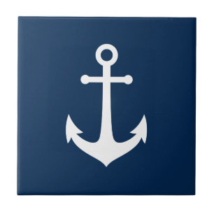Editable Background Color White Anchor Tile