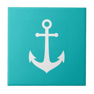 Editable Background Color White Anchor Tile