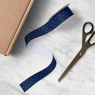 Editable Background Colour and White Polka Dot Satin Ribbon