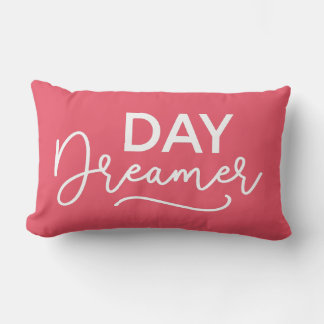 Editable Background Colour Modern Day Dreamer Lumbar Cushion