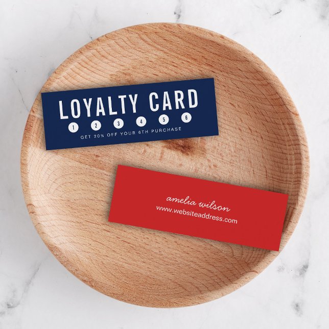 Editable Background Colour Simple Loyalty Card (Creator Uploaded)