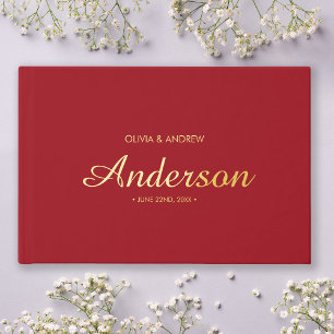 Editable Background Colour Wedding Script Guest Book