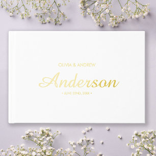 Editable Background Colour Wedding Script Guest Book