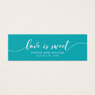 Editable Background Love is Sweet Script Wedding