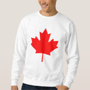 Editable Background Red Canada Maple Leaf Souvenir Sweatshirt