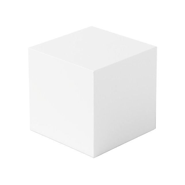 editable basics cube (Front Angled)