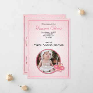 Editable Birth Announcement Template