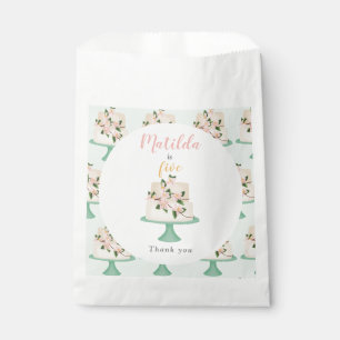 editable birthday cake party  favour bags