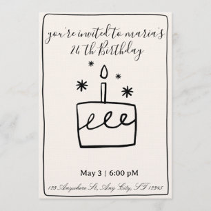 Editable Birthday Invitation – Colorful Party Temp