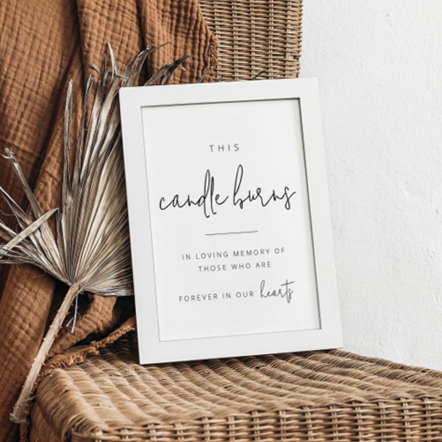 Editable Black and White Wedding Memorial Sign (Creator Uploaded)