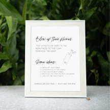 Editable Blow Up Their Phones Wedding Photo Sign