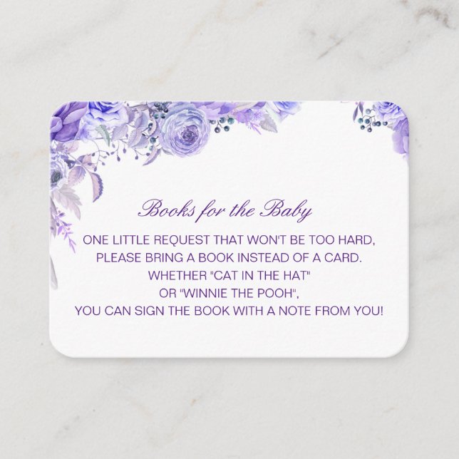 Editable Books for the Baby Insert Card (Front)