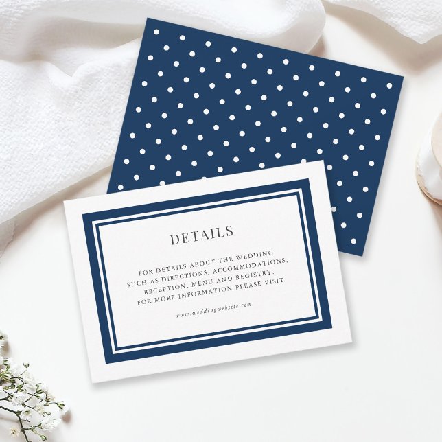 Editable Border Colour Wedding Details Enclosure Card (Creator Uploaded)