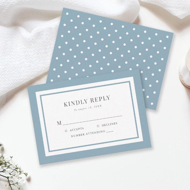 Editable Border Colour Wedding RSVP Card (Creator Uploaded)