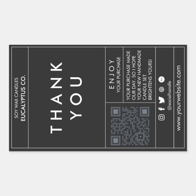 Editable Box Seal Label  Box Sticker Template (Front)