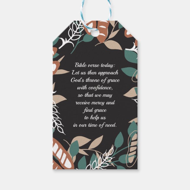 Editable bread quotes gift tags (Front)