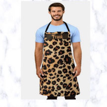 Editable Brown Leopard Print Personalized