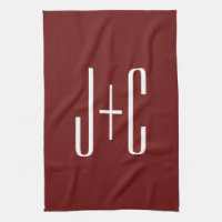 Editable Burgundy Red Background & White Text 