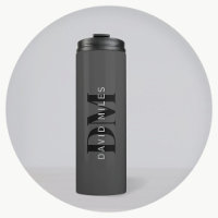 Editable Business Name (or any other text) Grey