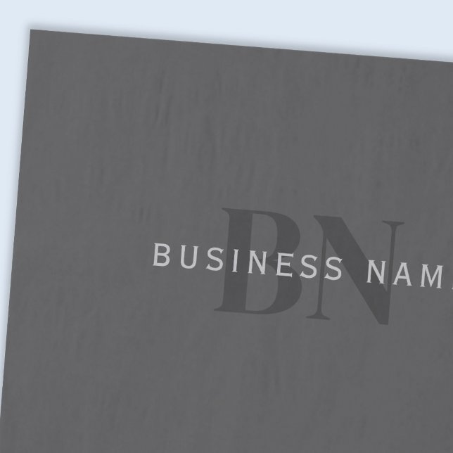 Editable Business Name (or any other text) Grey Tissue Paper (Creator Uploaded)